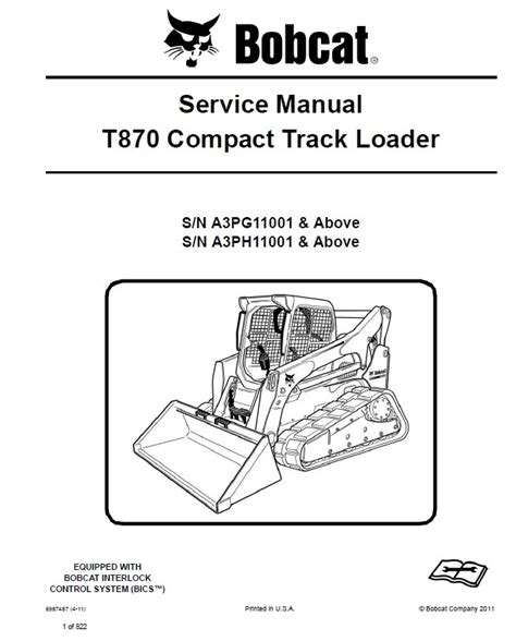 bobcat t870 compact track loader specs|bobcat t870 service manual.